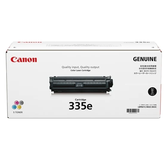 Canon Cartridge 335E Black manufacturer product packaging