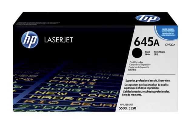 HP C9730A(B) original toner product packaging