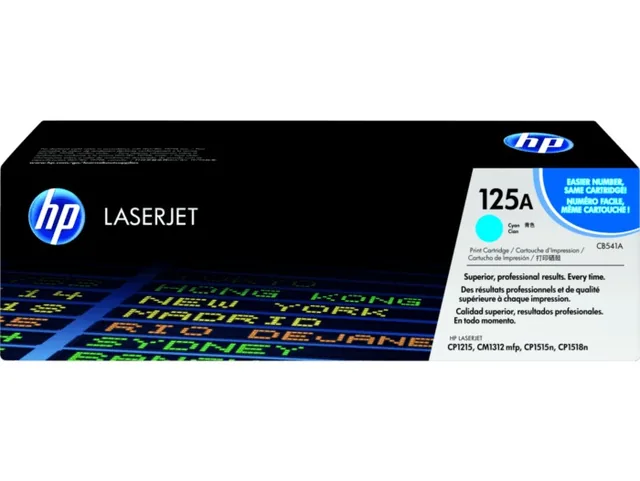 HP CB541/2/3A(CYM) original toner product packaging