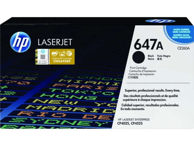 HP CE260A(Black) original toner product packaging