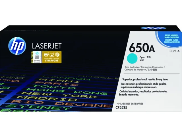 HP CE271/2/3A(CYM) original toner product packaging
