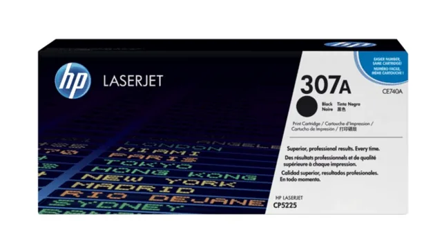 HP CE740(Black) original toner product packaging