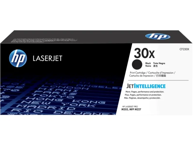HP CF230X original toner product packaging