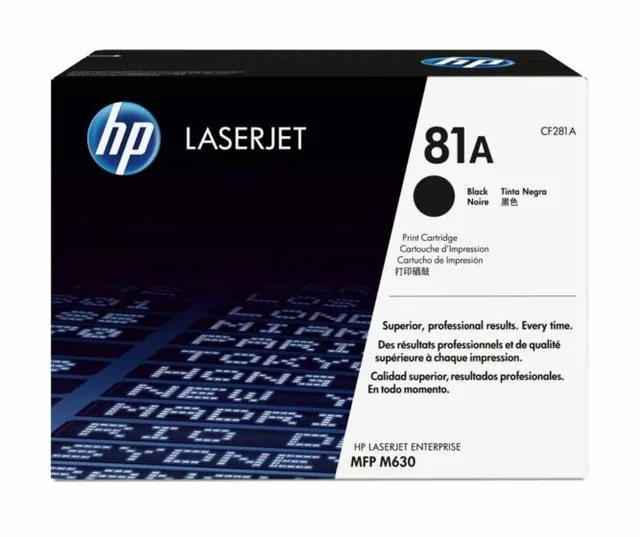 HP CF281A original toner product packaging