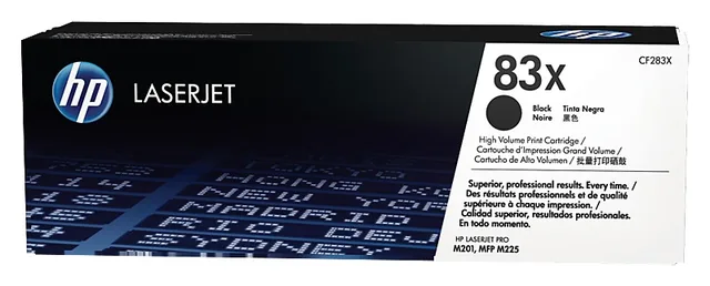 HP CF283X original toner product packaging