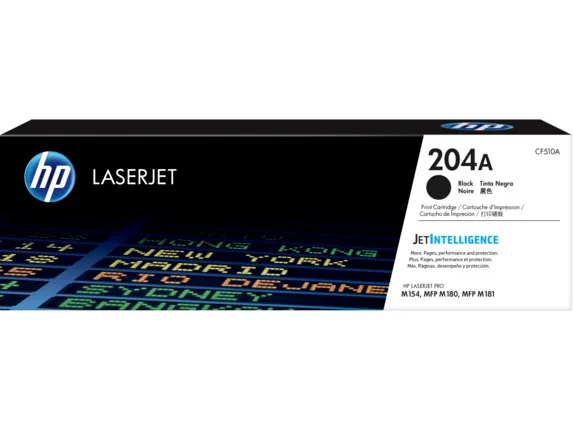 HP CF510A Black original toner product packaging