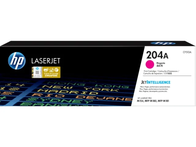 HP CF511/2/3A CMY original toner product packaging