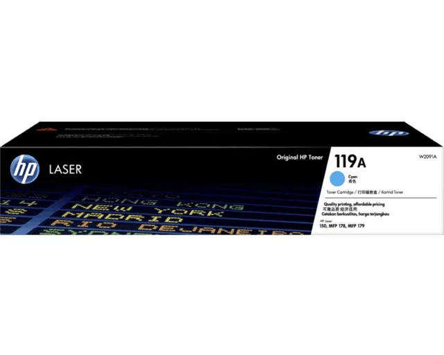 HP W2091/2/3A original toner product packaging