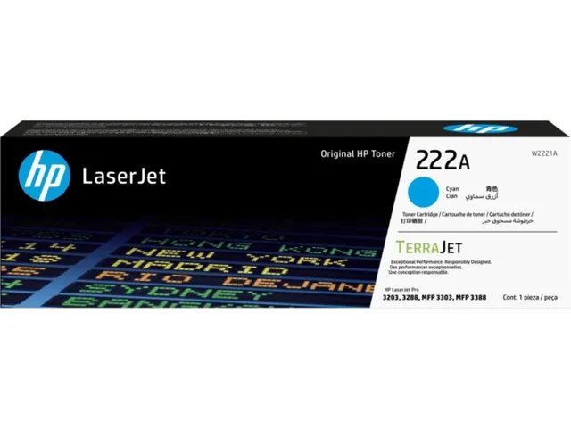 HP W2221/2/3A original toner product packaging