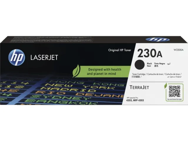 HP W2300A original toner product packaging