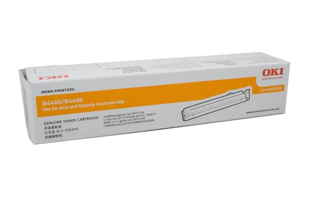 OKI B4400/4600 (3K) original toner product packaging